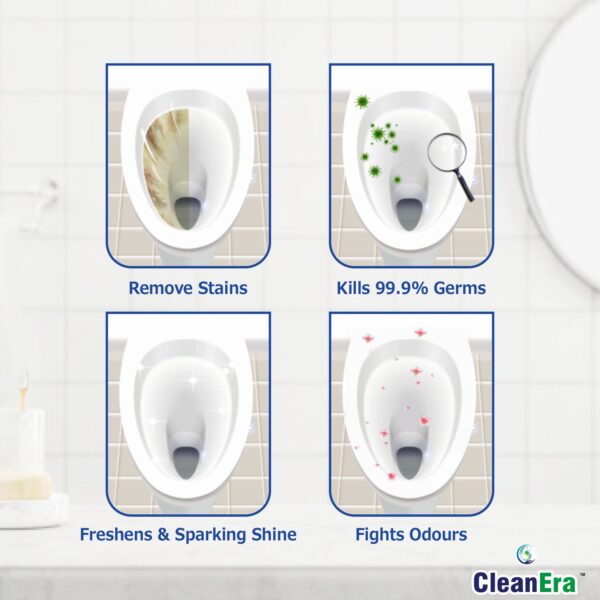 Clean Era Power Plus 10/10 Stain Removal Disinfectant Toilet Cleaner 250 ML Pack Of 2 - Image 5