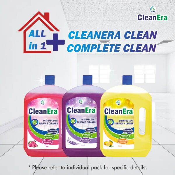 CleanEra Disinfectant Surface Cleaner, Long-Lasting Fragrance, Rose - Image 5