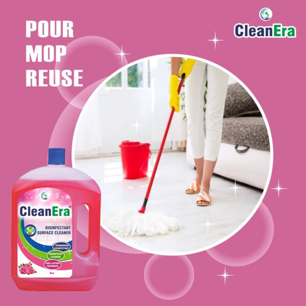 CleanEra Disinfectant Surface Cleaner, Long-Lasting Fragrance, Rose - Image 4