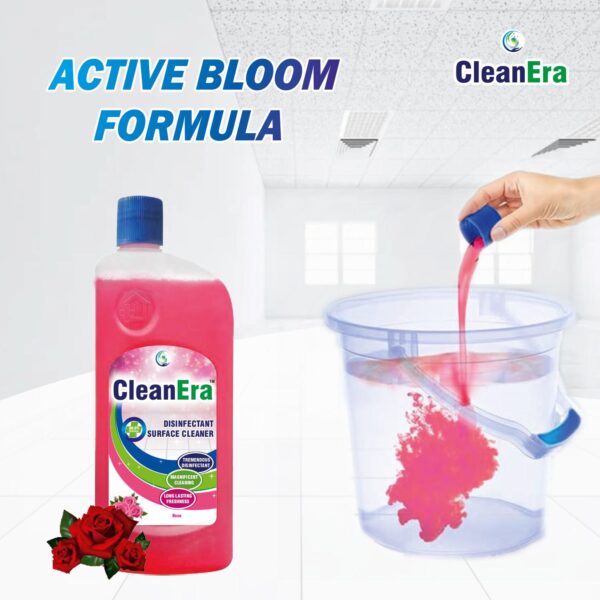CleanEra Disinfectant Surface Cleaner, Long-Lasting Fragrance, Rose - Image 2
