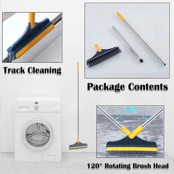 2-in-1 Bathroom Cleaning Brush With Wiper - Image 3